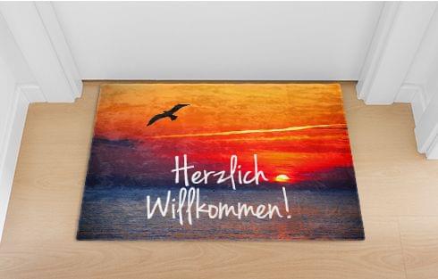 teppich mit foto als fußmatte