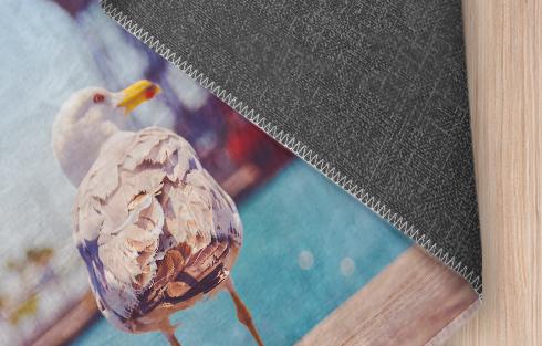 teppich mit foto im detail