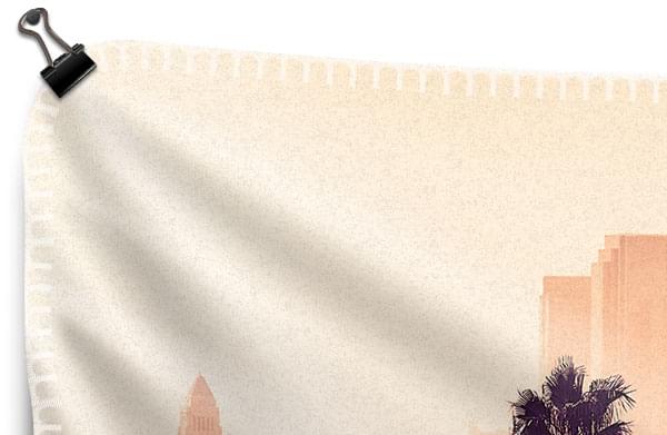 wandtuch mit foto detail